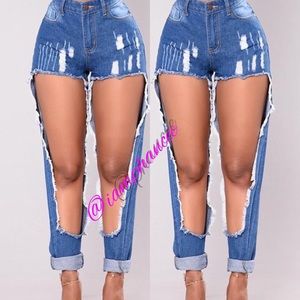 Cut out Jeans
